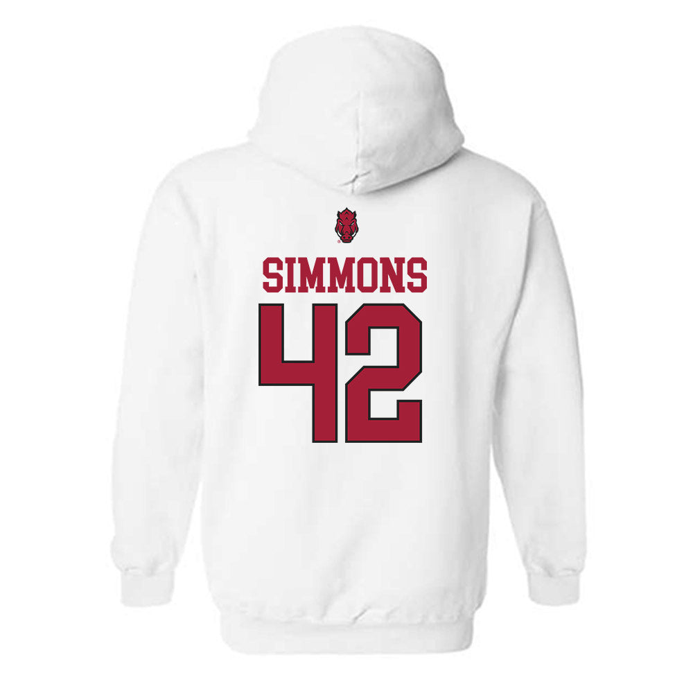 Arkansas - NCAA Football : Wyatt Simmons - Classic Shersey Hooded Sweatshirt-1