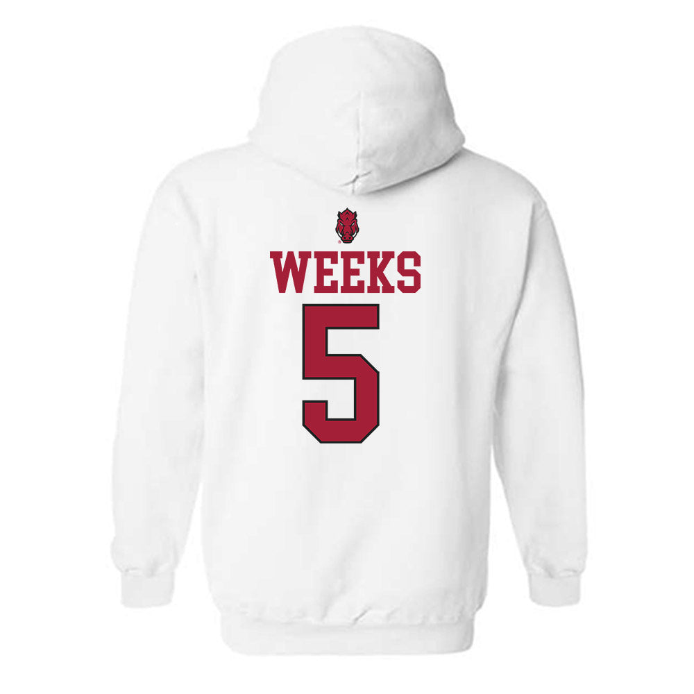 Arkansas - NCAA Women's Volleyball : Kylie Weeks - Classic Shersey Hooded Sweatshirt-1
