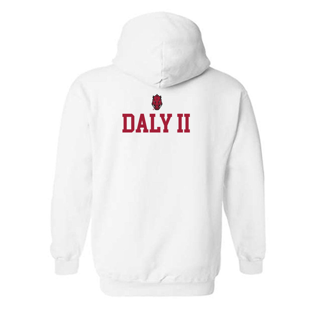 Arkansas - NCAA Men's Golf : John Daly II - Classic Shersey Hooded Sweatshirt-1