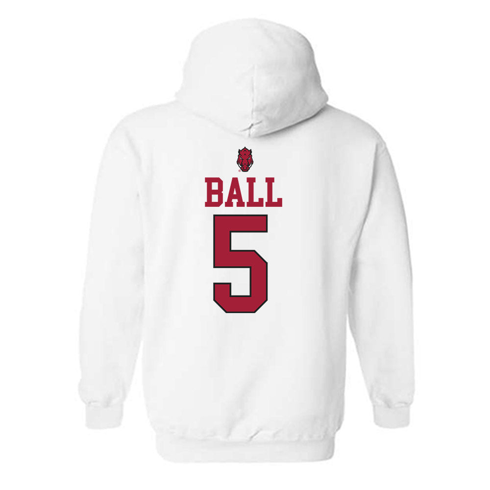 Arkansas - NCAA Football : Cameron Ball - Classic Shersey Hooded Sweatshirt-1