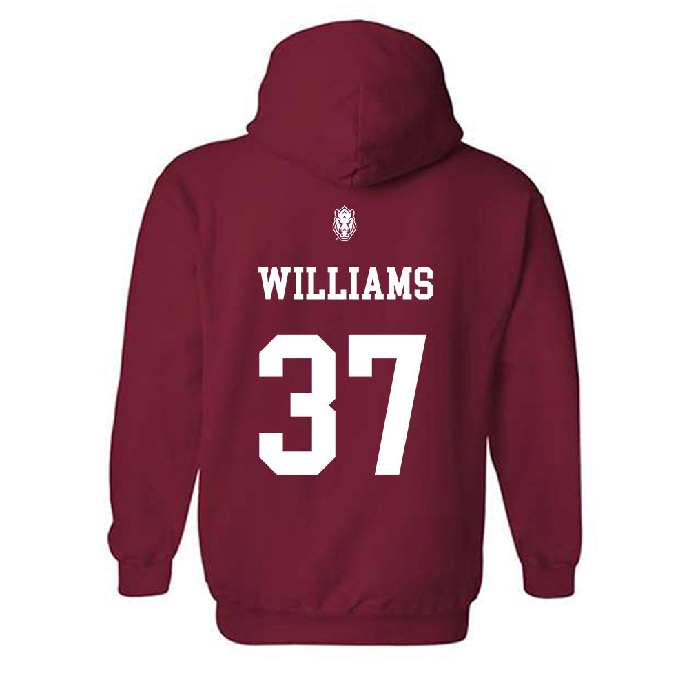 Arkansas - NCAA Baseball : Luke Williams - Classic Shersey Hooded Sweatshirt