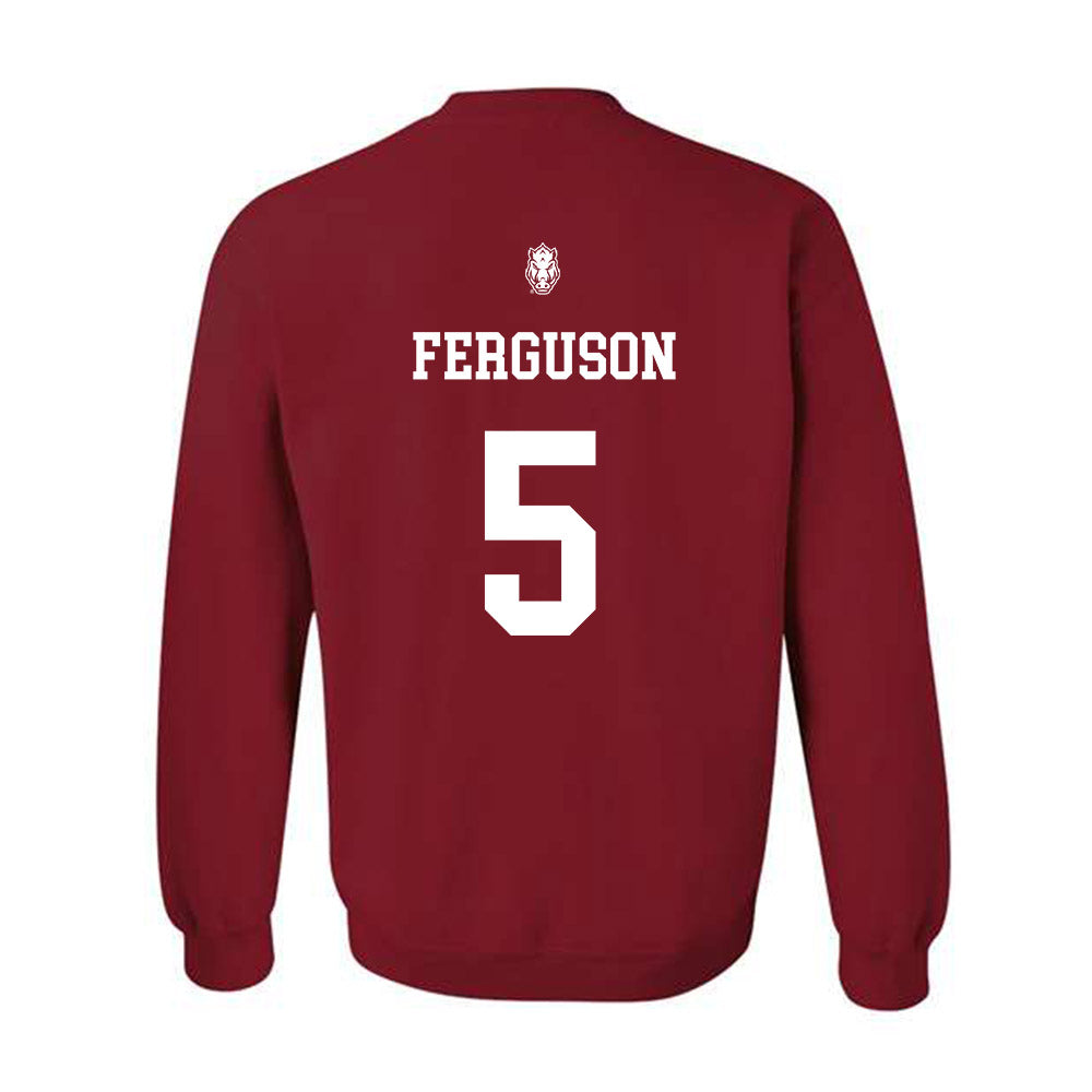 Arkansas - NCAA Football : Ja'kayden Ferguson - Classic Shersey Crewneck Sweatshirt-1