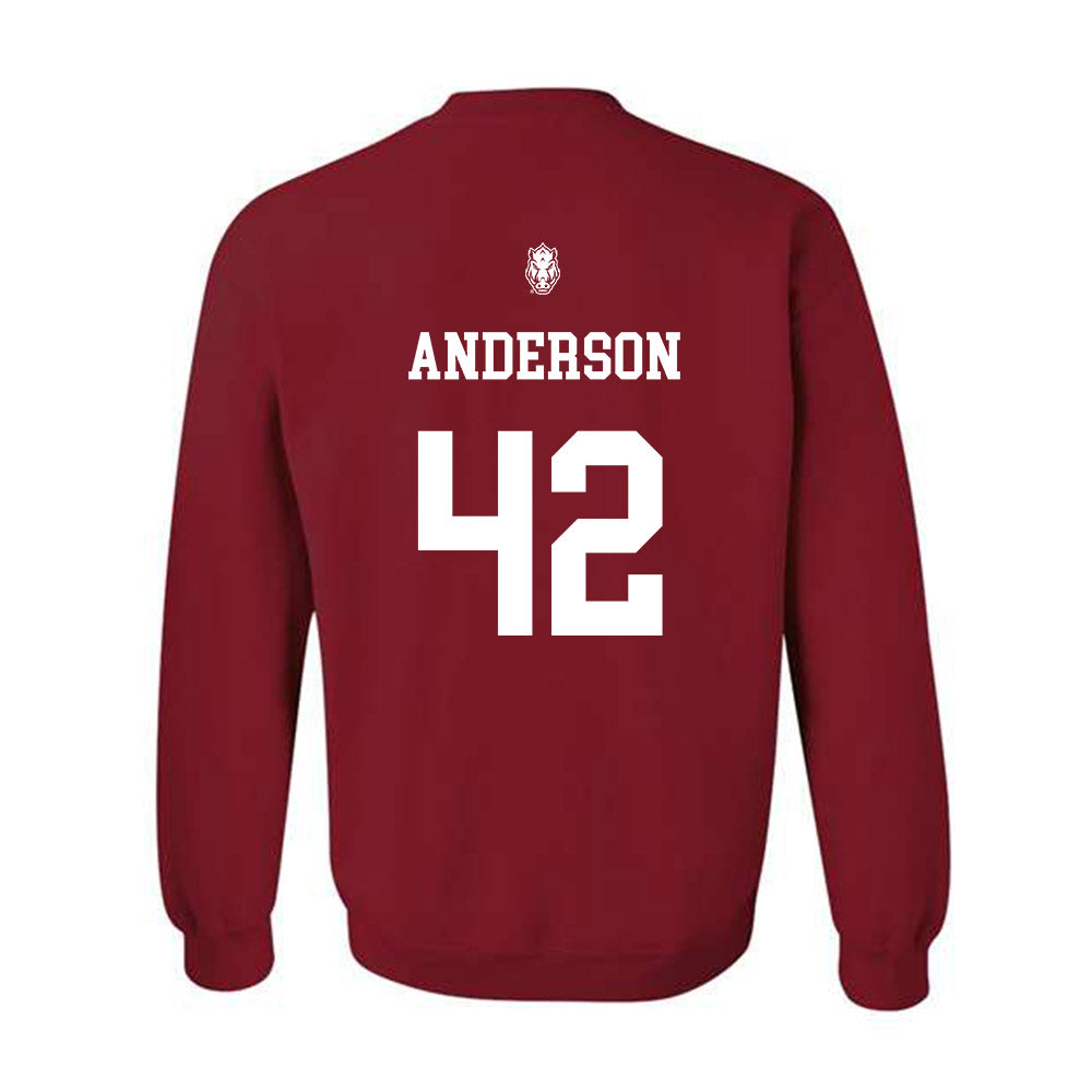 Arkansas - NCAA Baseball : Michael Anderson - Classic Shersey Crewneck Sweatshirt-1