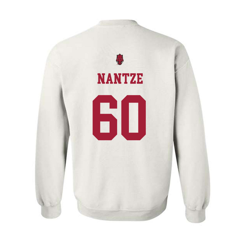 Arkansas - NCAA Football : Jonas Nantze - Sports Shersey Crewneck Sweatshirt