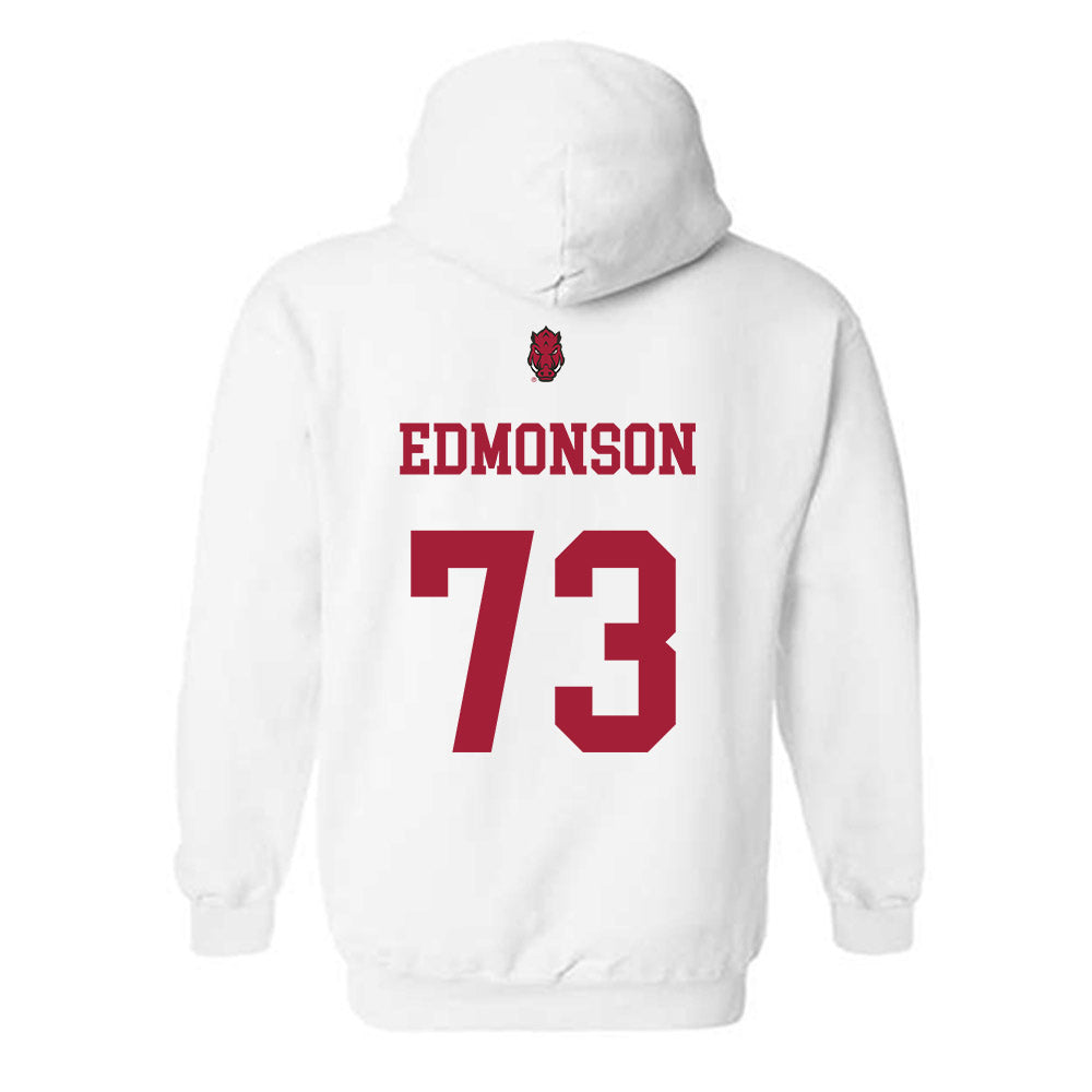 Arkansas - NCAA Football : Brooks Edmonson - Sports Shersey Hooded Sweatshirt