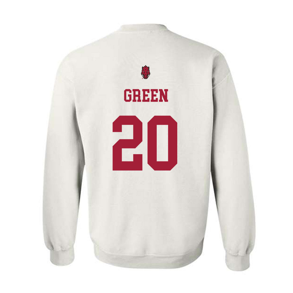Arkansas - NCAA Football : AJ Green - Sports Shersey Crewneck Sweatshirt-1