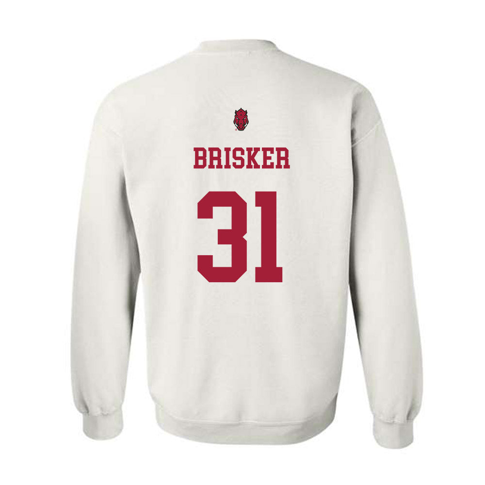 Arkansas - NCAA Football : Blake Brisker - Sports Shersey Crewneck Sweatshirt-1