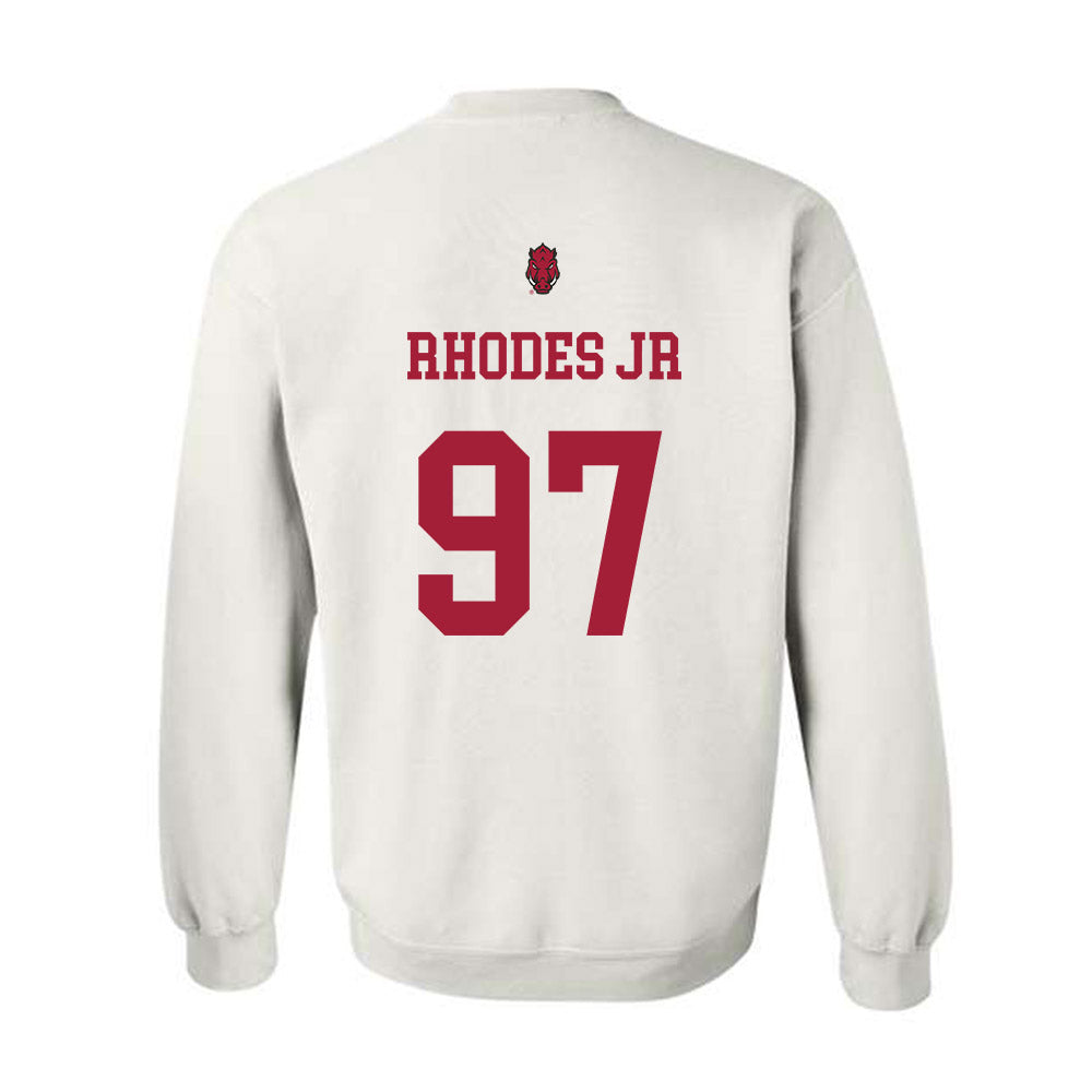 Arkansas - NCAA Football : Quincy Rhodes Jr - Sports Shersey Crewneck Sweatshirt-1