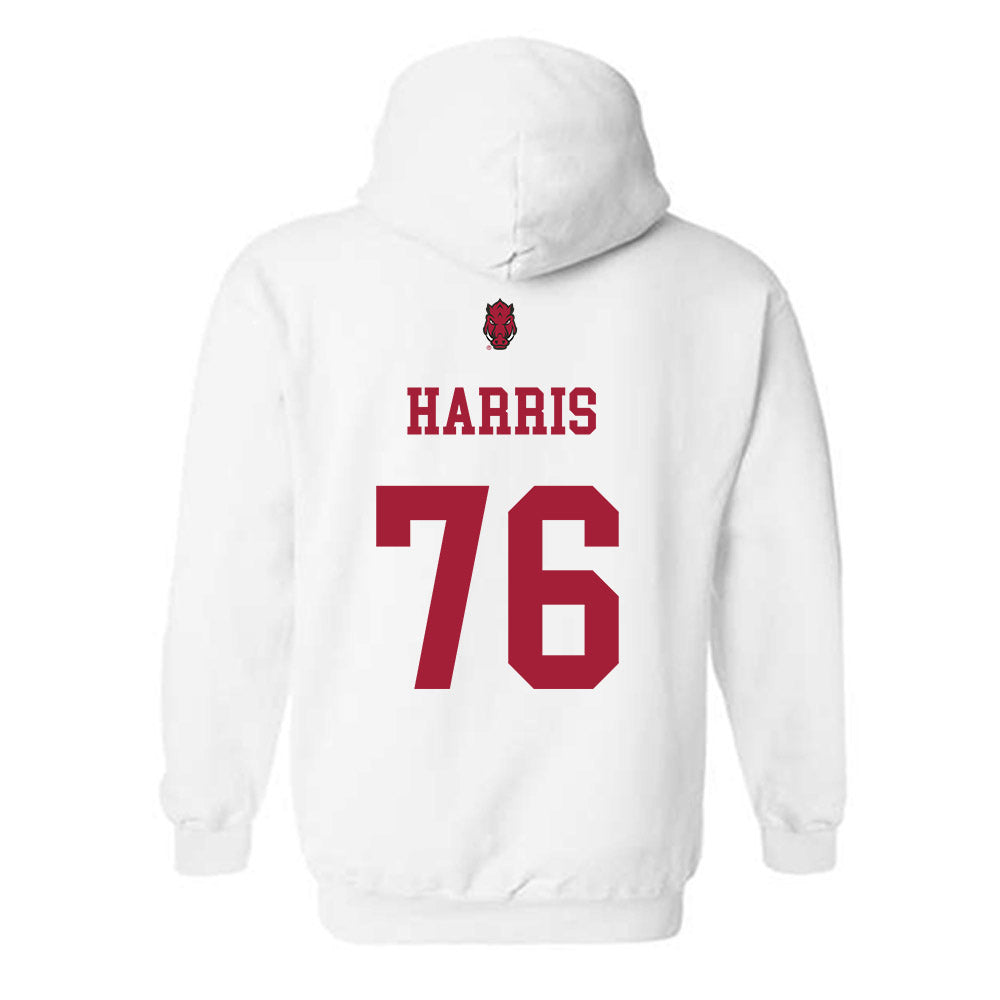Arkansas - NCAA Football : E'Marion Harris - Sports Shersey Hooded Sweatshirt