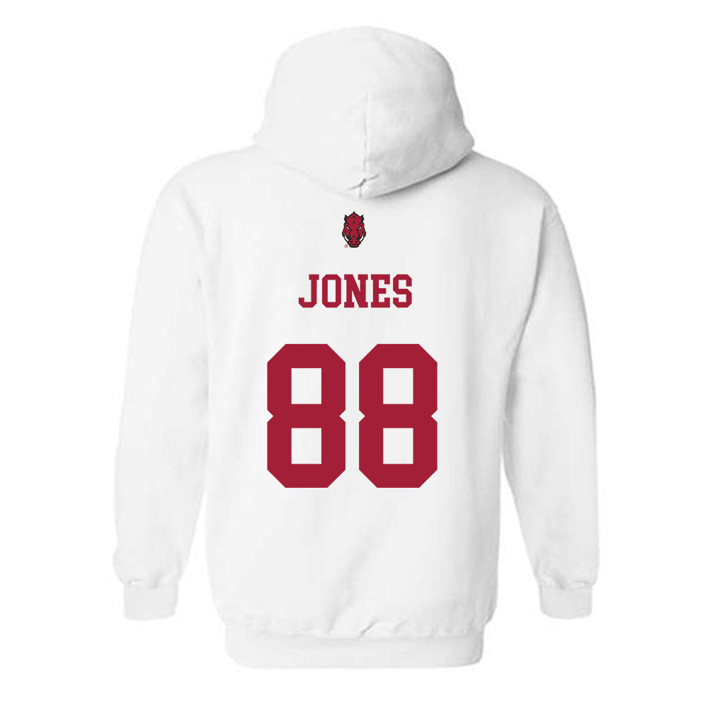 Arkansas - NCAA Football : Rohan Jones - Sports Shersey Hooded Sweatshirt-1
