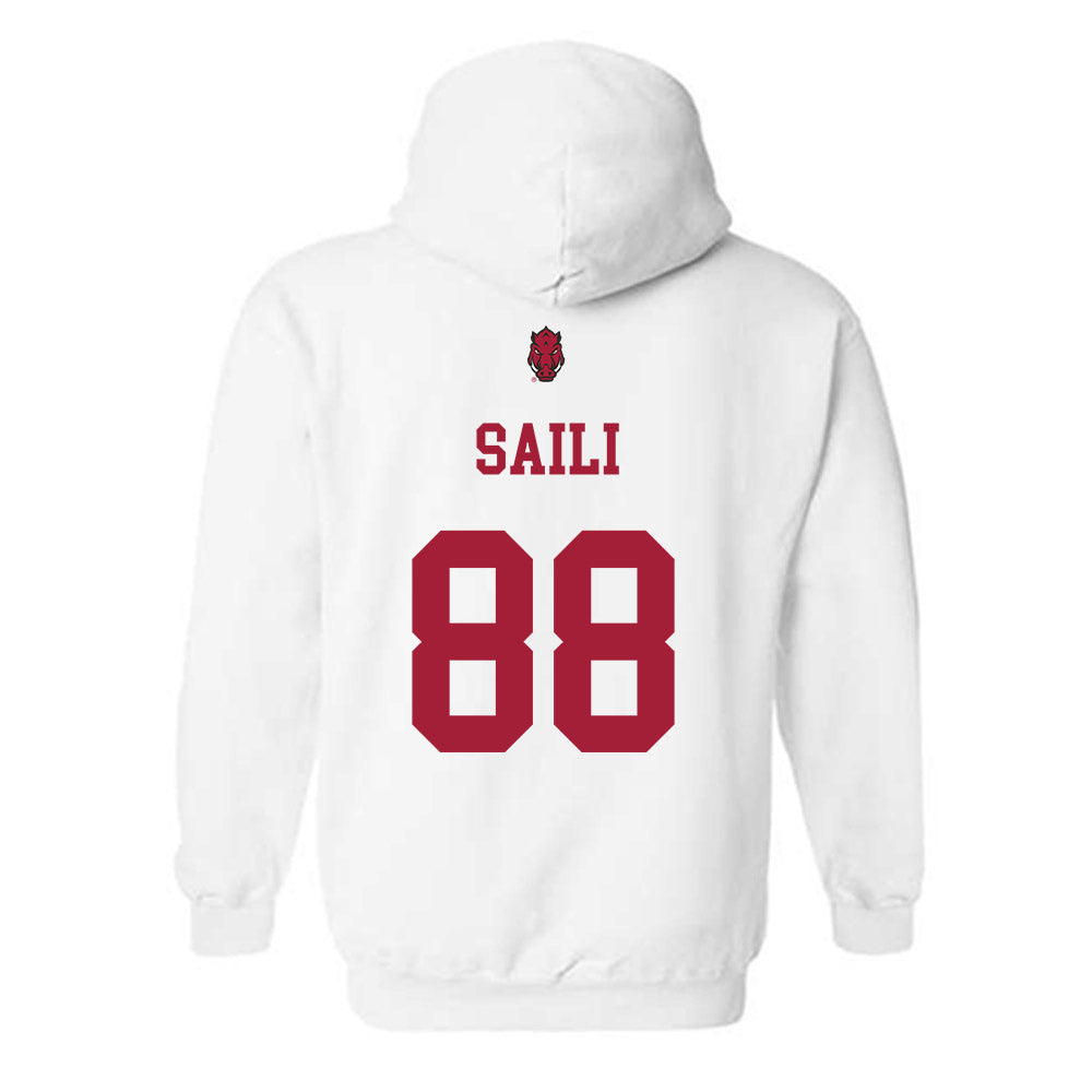 Arkansas - NCAA Football : Danny Saili - Sports Shersey Hooded Sweatshirt-1