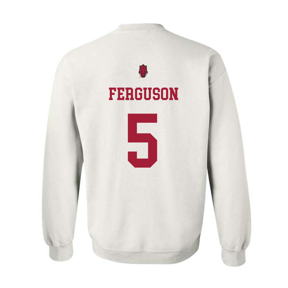 Arkansas - NCAA Football : Ja'kayden Ferguson - Sports Shersey Crewneck Sweatshirt-1