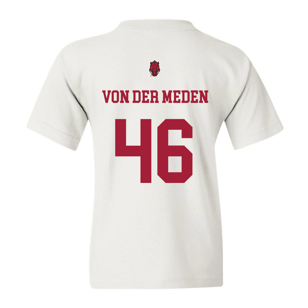 Arkansas - NCAA Football : Charlie von der Meden - Sports Shersey Youth T-Shirt