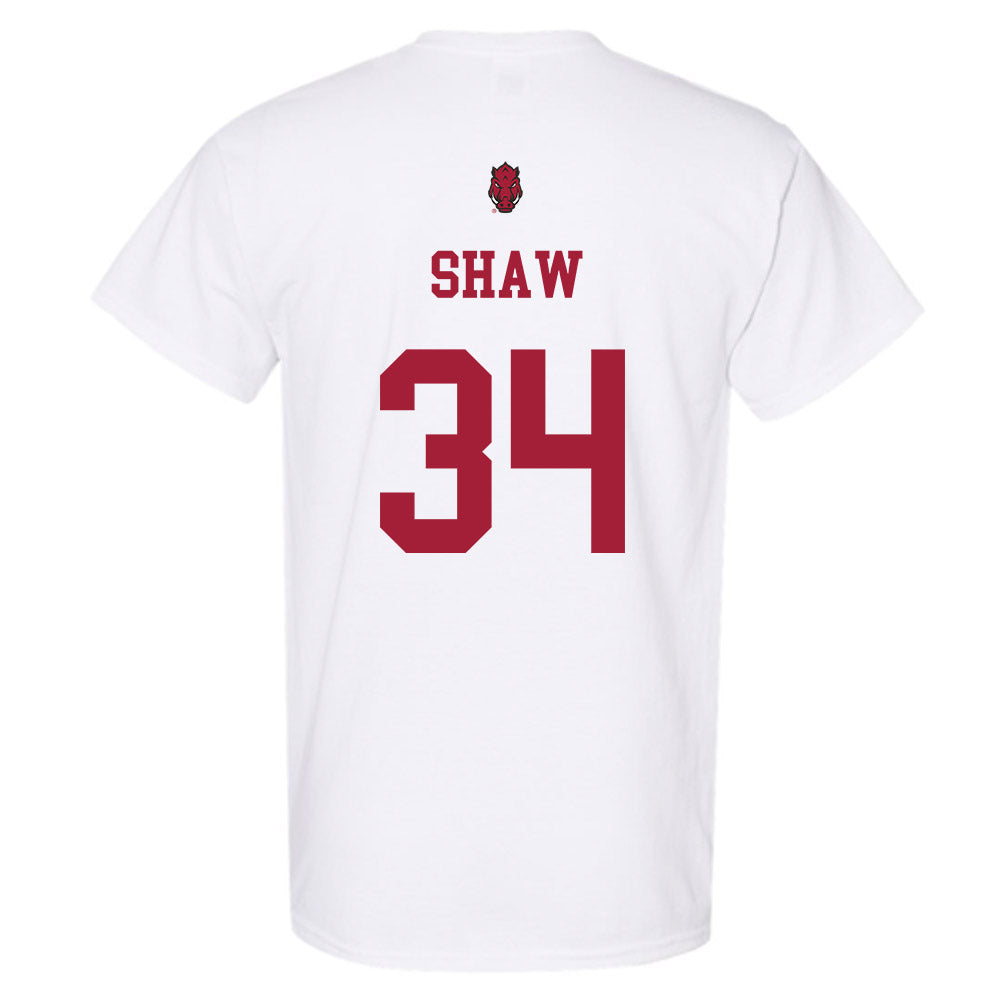 Arkansas - NCAA Football : Jabrae Shaw - Sports Shersey T-Shirt-1