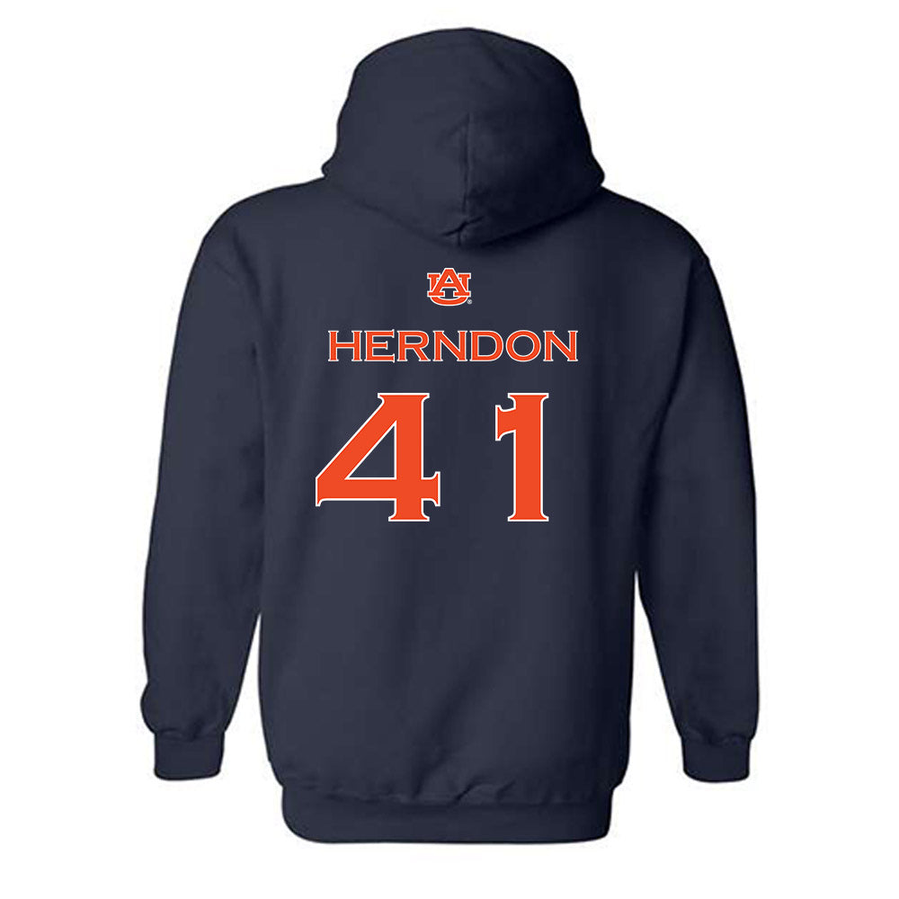 Auburn - NCAA Softball : Abby Herndon - Classic Shersey Hooded Sweatshirt-1