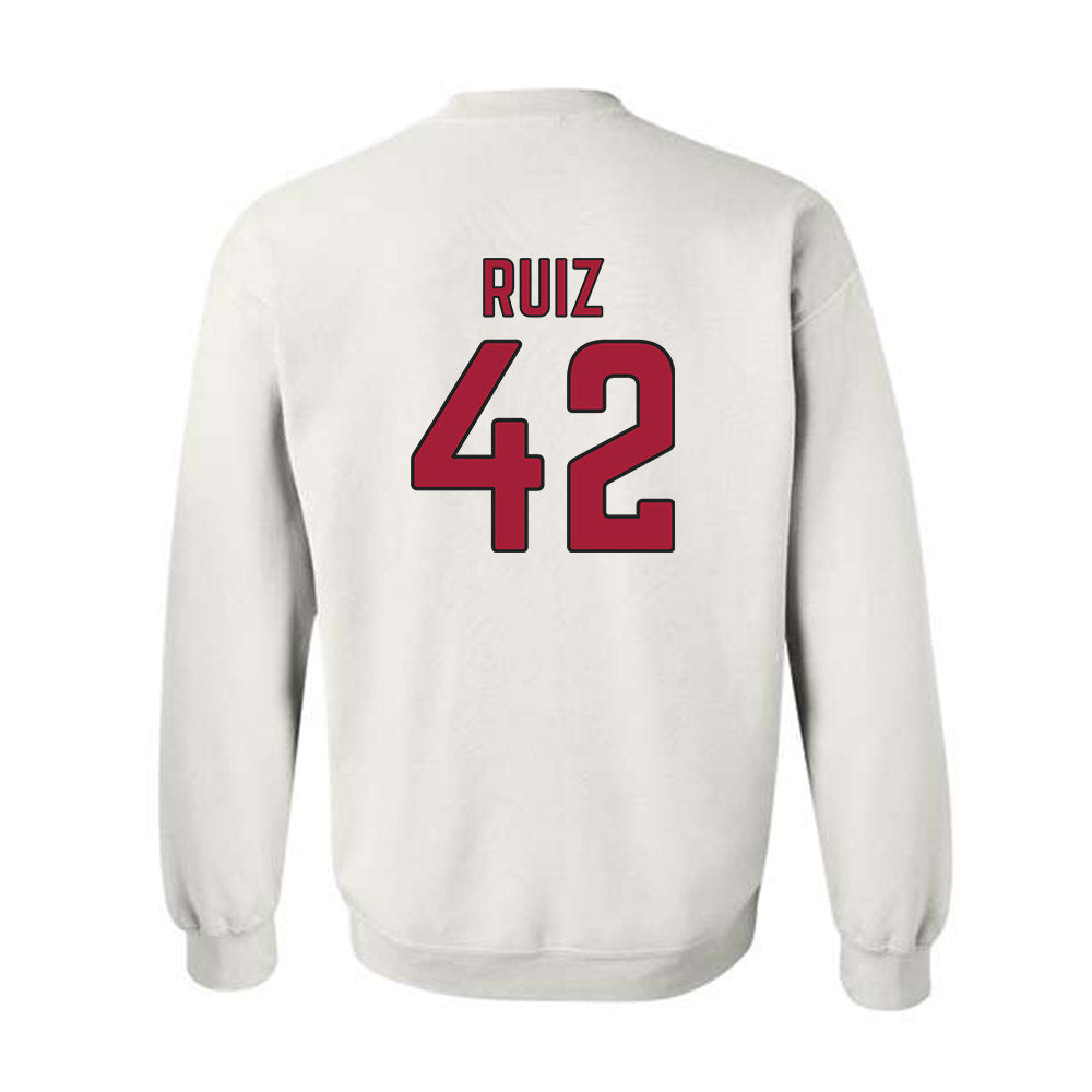 Arkansas - NCAA Baseball : Damian Ruiz - Sports Shersey Crewneck Sweatshirt-1