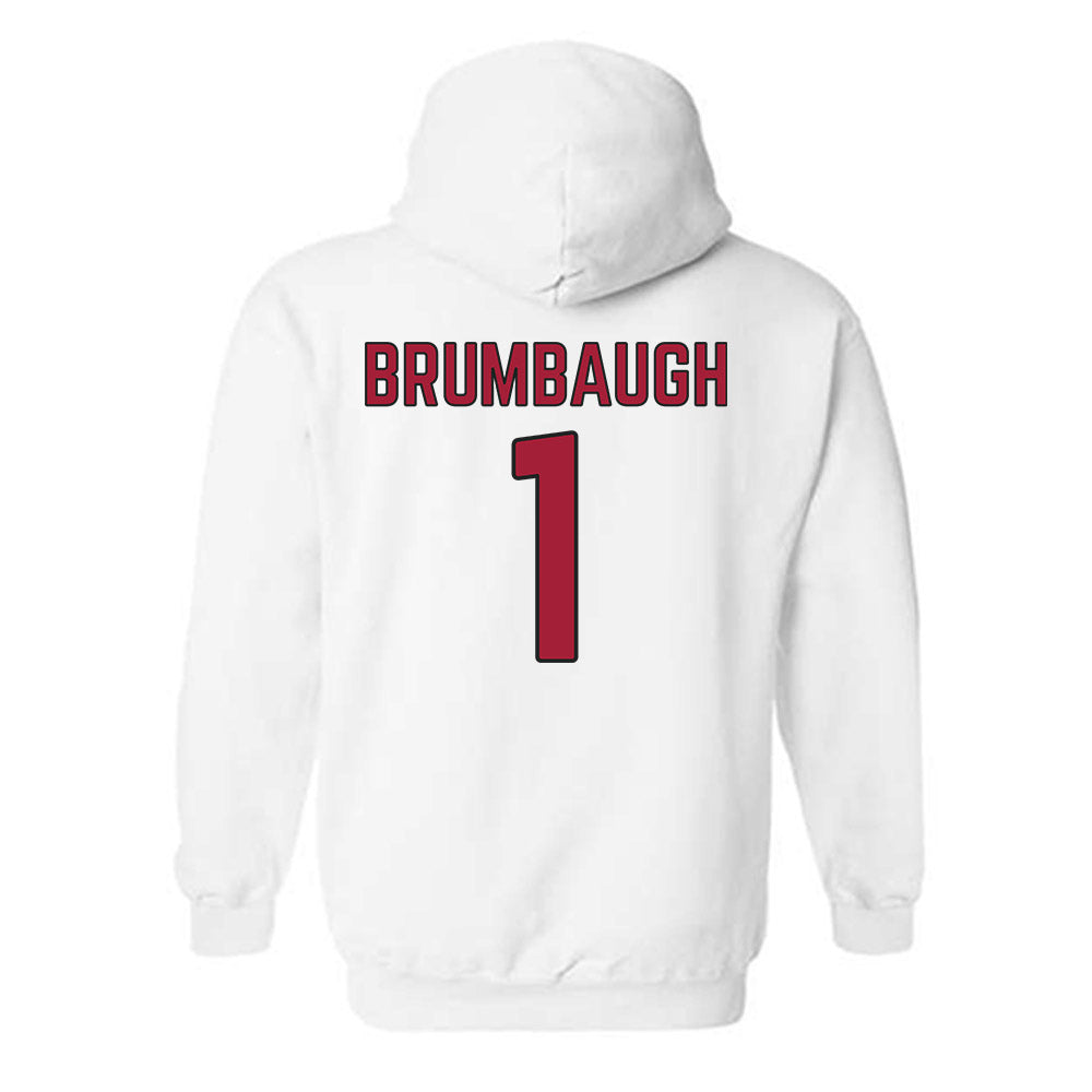 Arkansas - NCAA Baseball : Carson Brumbaugh - Sports Shersey Hooded Sweatshirt-1