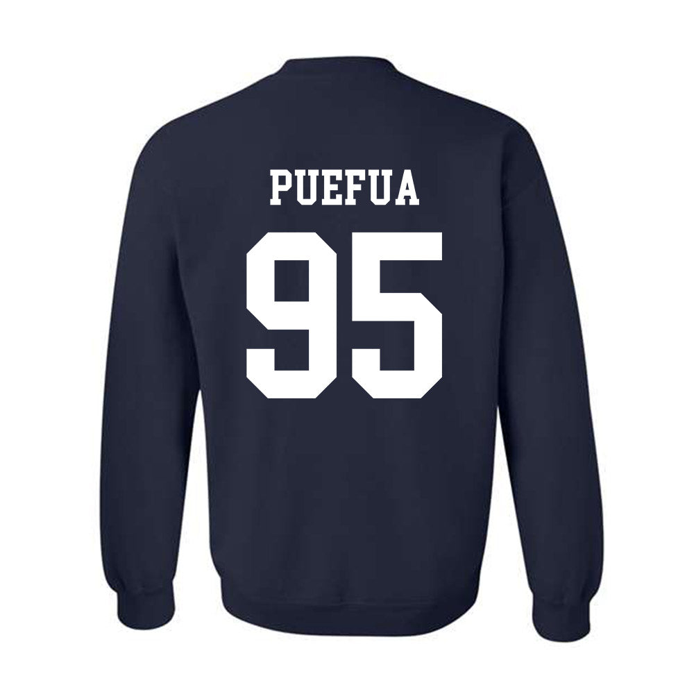 BYU - NCAA Football : Alvin Puefua - Generic Shersey Crewneck Sweatshirt-1