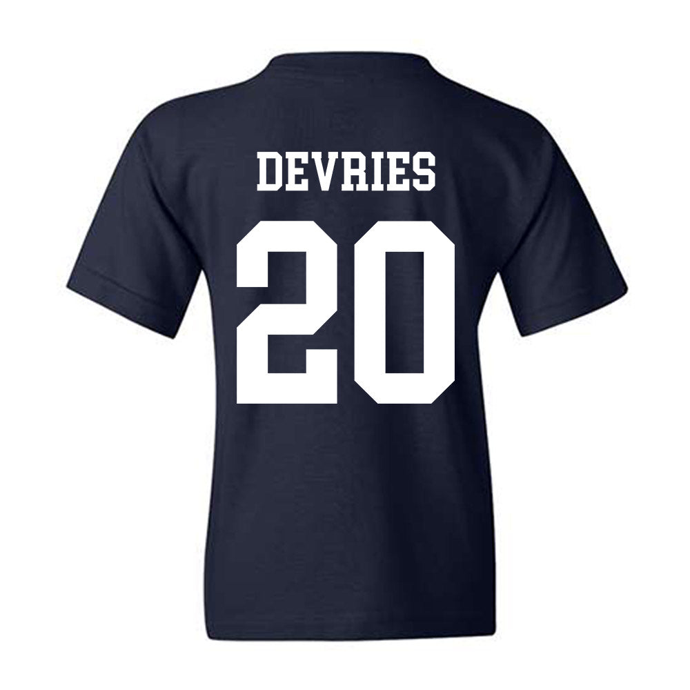 BYU - NCAA Football : Cannon DeVries - Generic Shersey Youth T-Shirt-1