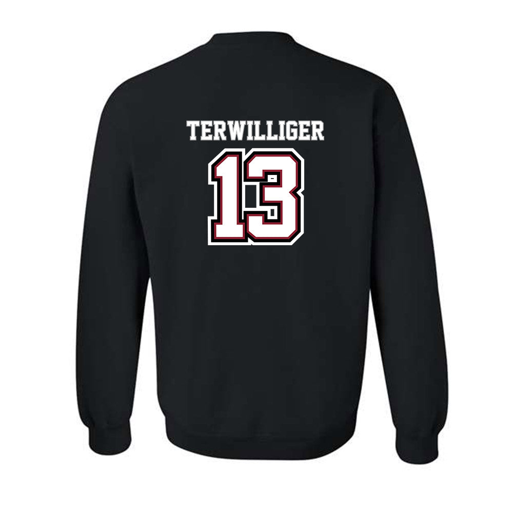UMass - NCAA Baseball : Dylan Terwilliger - Classic Shersey Crewneck Sweatshirt-1