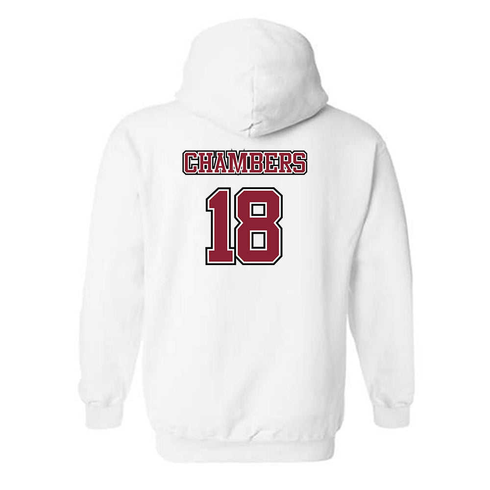 UMass - NCAA Men's Lacrosse : Cam Chambers - Sports Shersey Hooded Sweatshirt-1