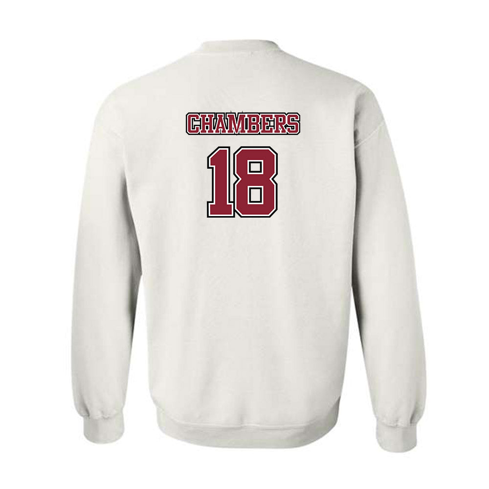UMass - NCAA Men's Lacrosse : Cam Chambers - Sports Shersey Crewneck Sweatshirt-1