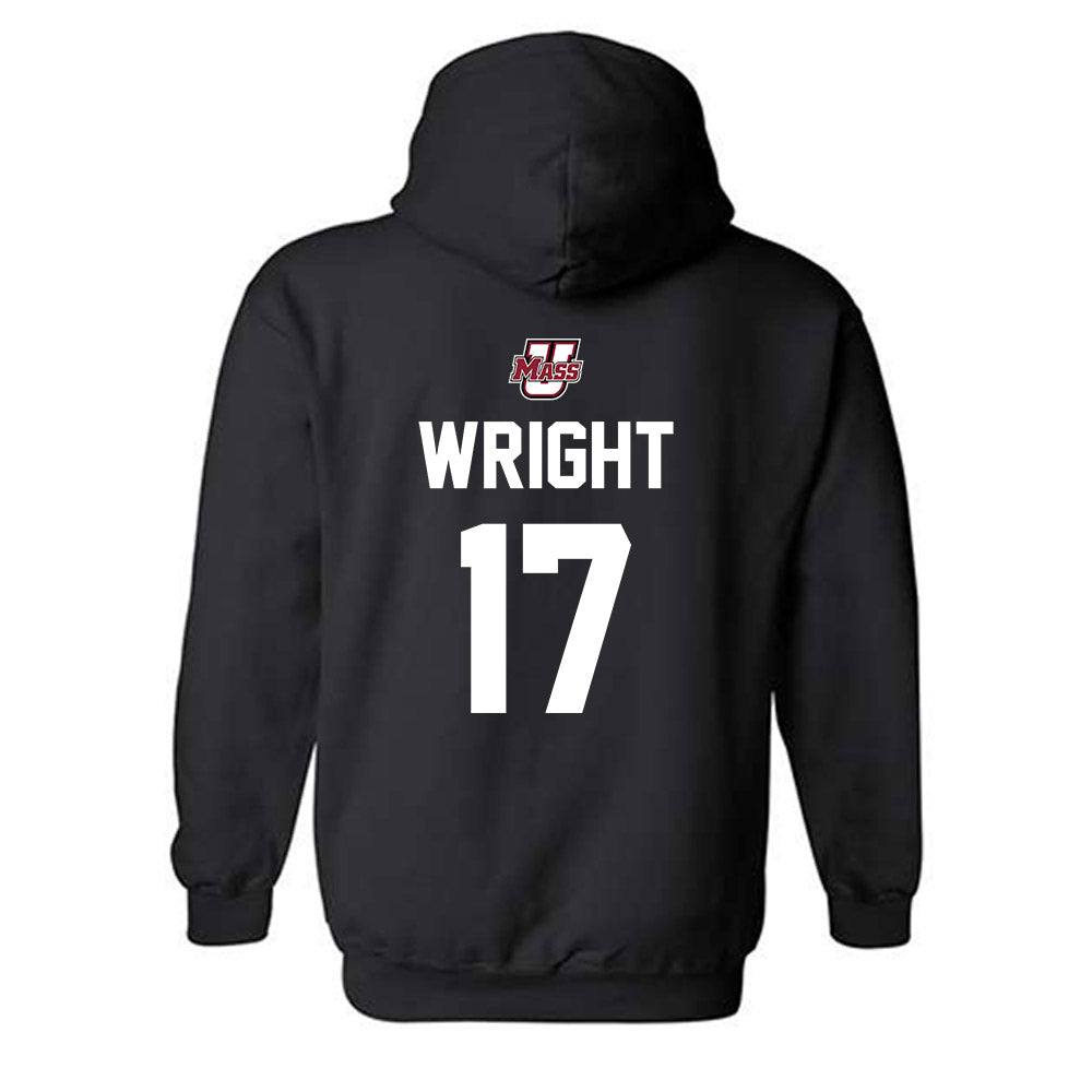 UMass - NCAA Men's Soccer : Braeden Wright - Classic Shersey Hooded Sweatshirt-1