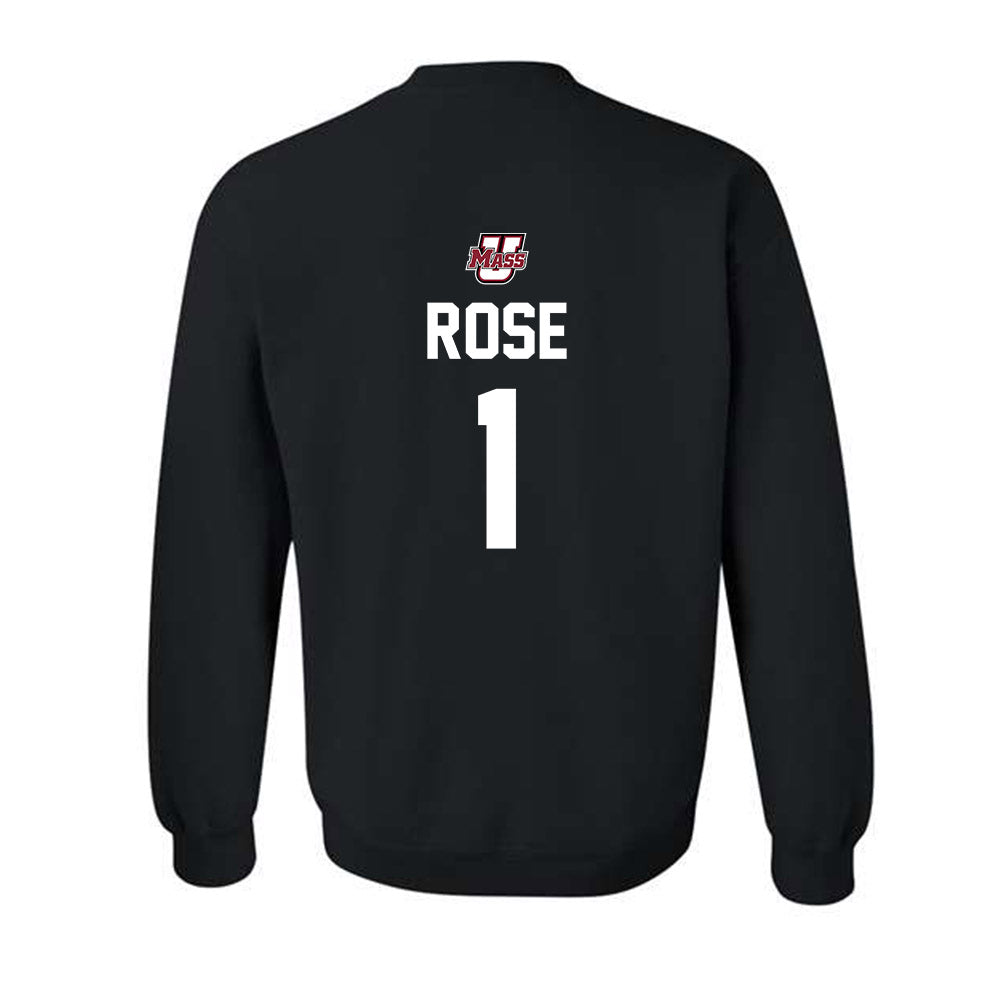 UMass - NCAA Football : Brandon Rose - Classic Shersey Crewneck Sweatshirt-1