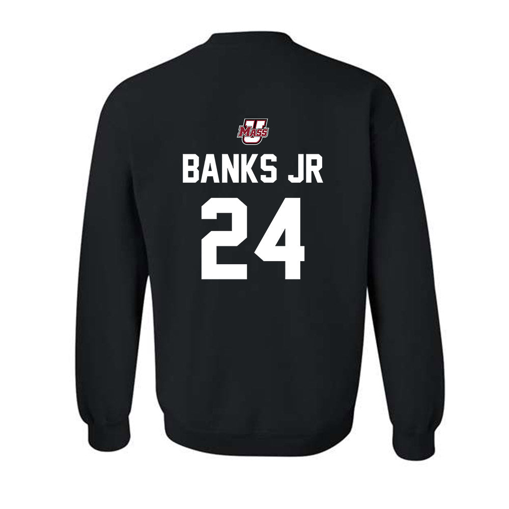 UMass - NCAA Men's Basketball : Marcus Banks Jr - Classic Shersey Crewneck Sweatshirt-1