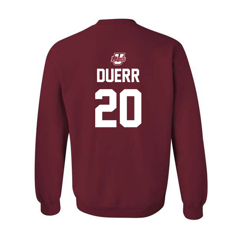 UMass - NCAA Men's Ice Hockey : James Duerr - Shersey Crewneck Sweatshirt