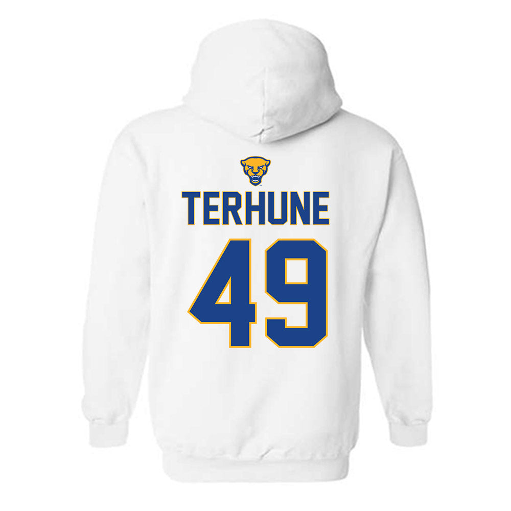 Pittsburgh - NCAA Baseball : Isaac Terhune - Sports Shersey Hooded Sweatshirt-1