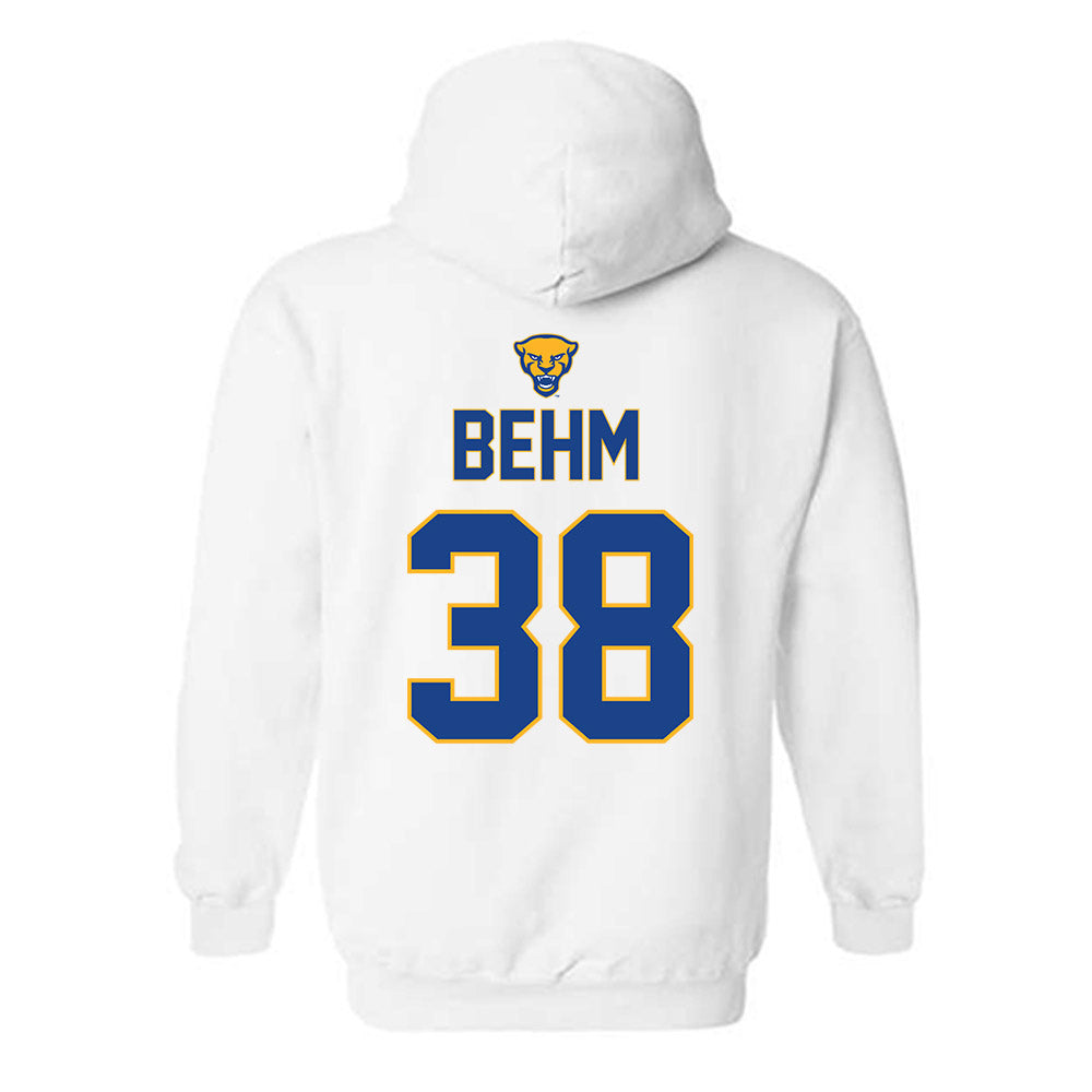 Pittsburgh - NCAA Baseball : Nolan Behm - Sports Shersey Hooded Sweatshirt-1
