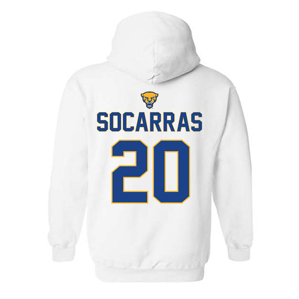 Pittsburgh - NCAA Baseball : Antonio Socarras - Sports Shersey Hooded Sweatshirt-1