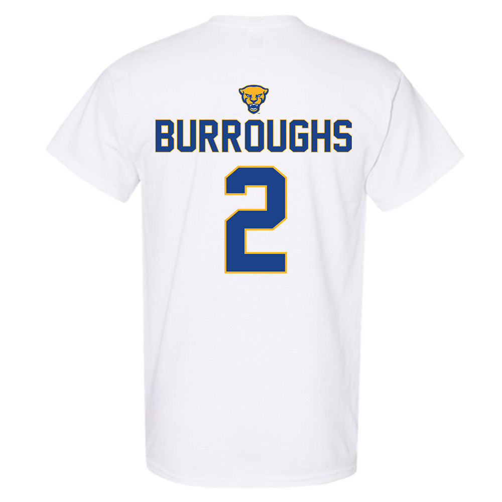 Pittsburgh - NCAA Baseball : Keeton Burroughs - Sports Shersey T-Shirt-1