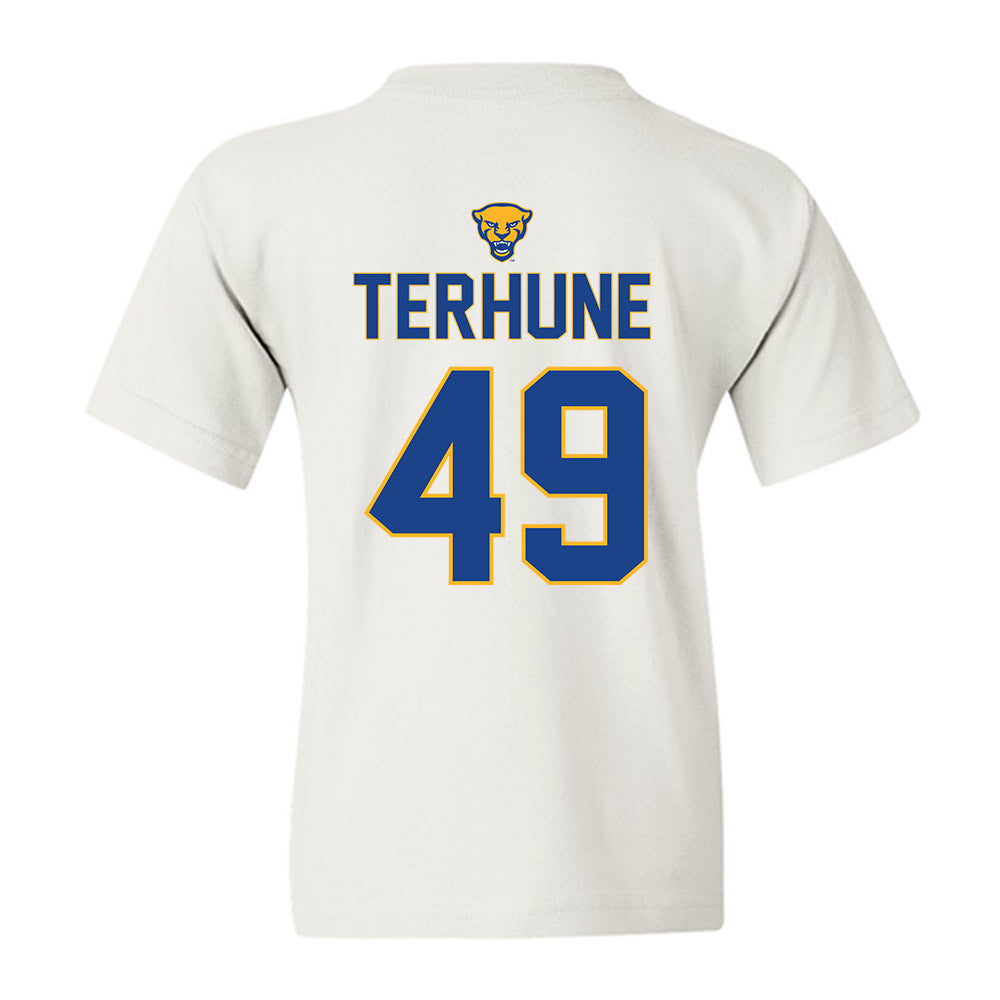 Pittsburgh - NCAA Baseball : Isaac Terhune - Sports Shersey Youth T-Shirt-1