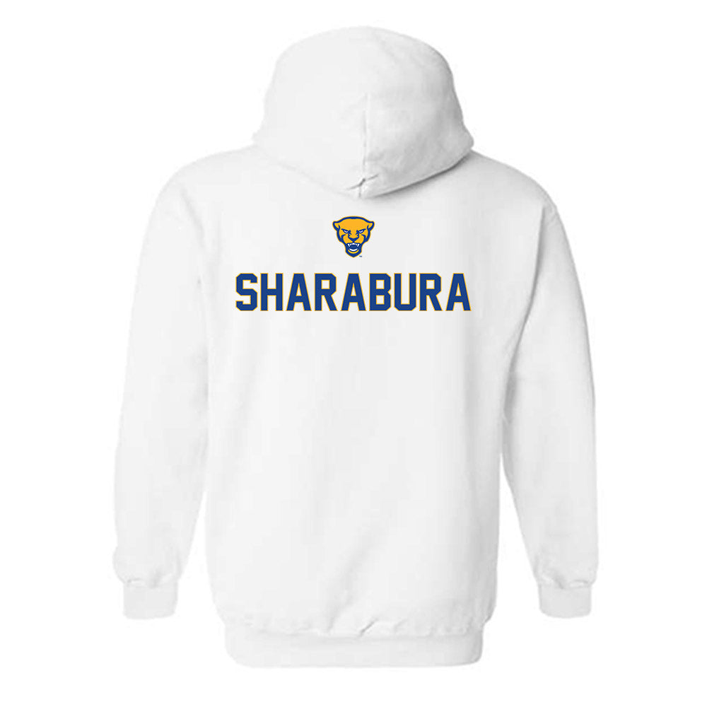 Pittsburgh - NCAA Men's Swimming & Diving : Eric Sharabura - Sports Shersey Hooded Sweatshirt