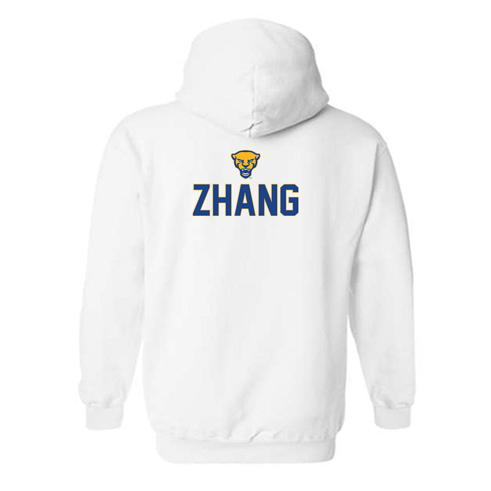 Pittsburgh - NCAA Men's Swimming & Diving : Chenyuan Zhang - Sports Shersey Hooded Sweatshirt-1