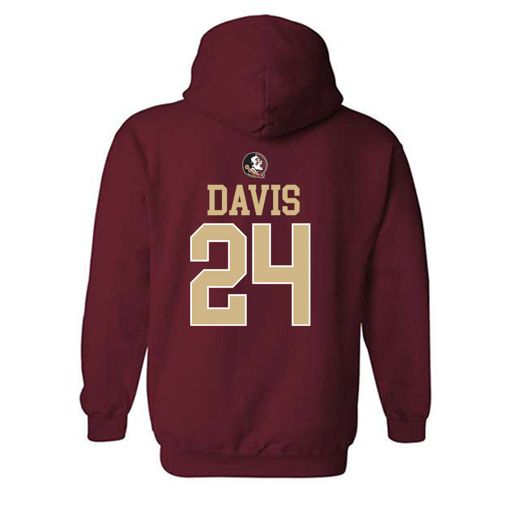 FSU - NCAA Women's Basketball : Pania Davis - Classic Shersey Hooded Sweatshirt-1