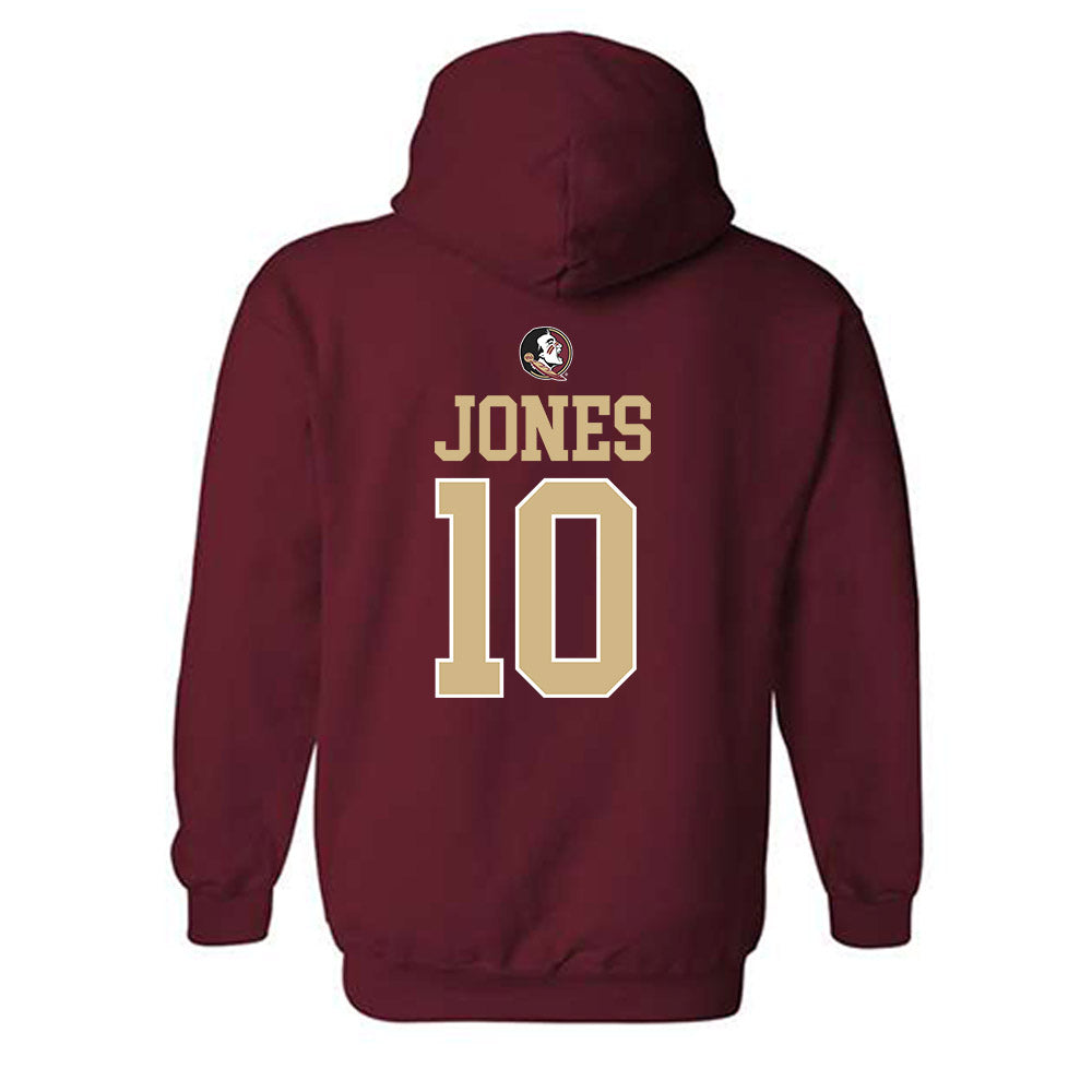 FSU - NCAA Men's Basketball : Lajae Jones - Classic Shersey Hooded Sweatshirt-1