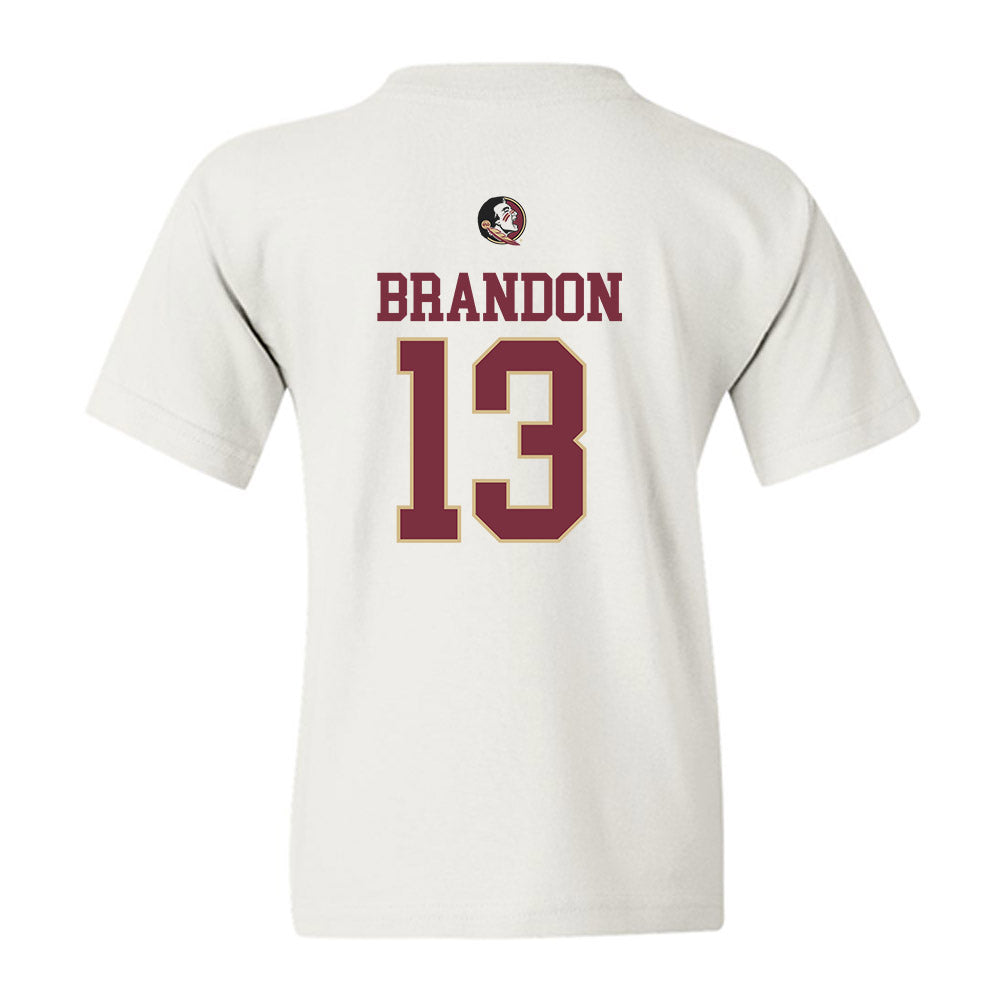 FSU - NCAA Women's Soccer : Mya Brandon - Classic Shersey Youth T-Shirt-1