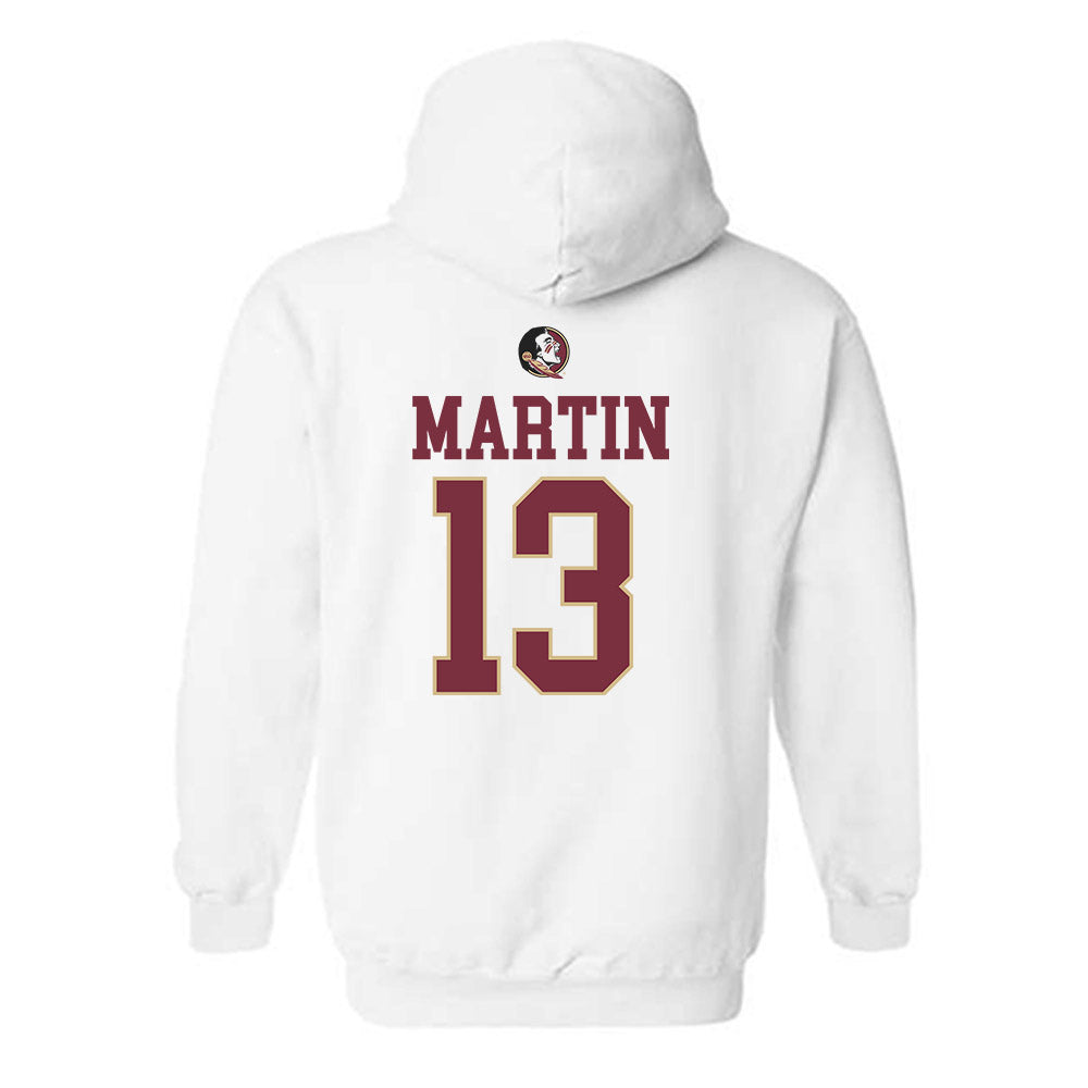 FSU - NCAA Men's Lacrosse : Kyle Martin - Generic Shersey Hooded Sweatshirt-1