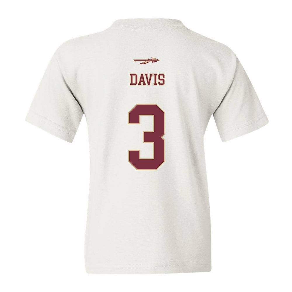 FSU - NCAA Football : Kam Davis - Youth T-Shirt