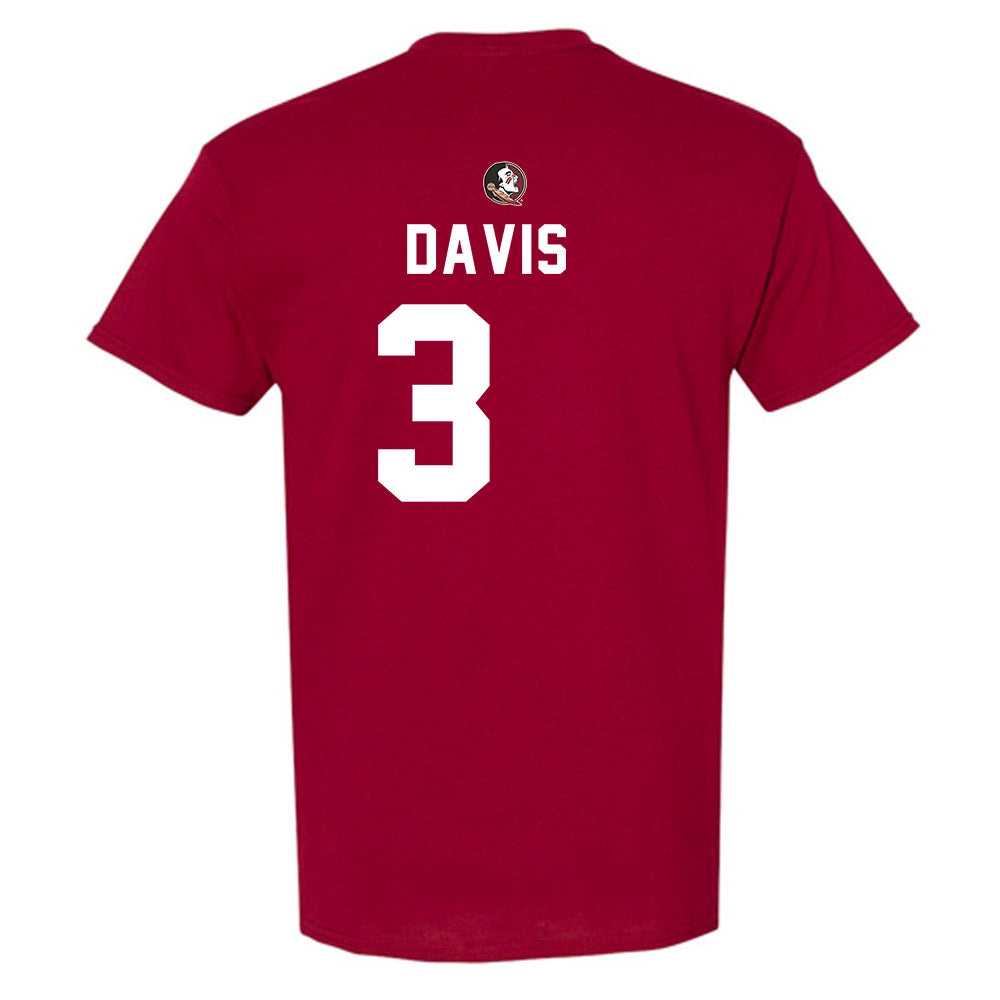 FSU - NCAA Football : Kam Davis - T-Shirt