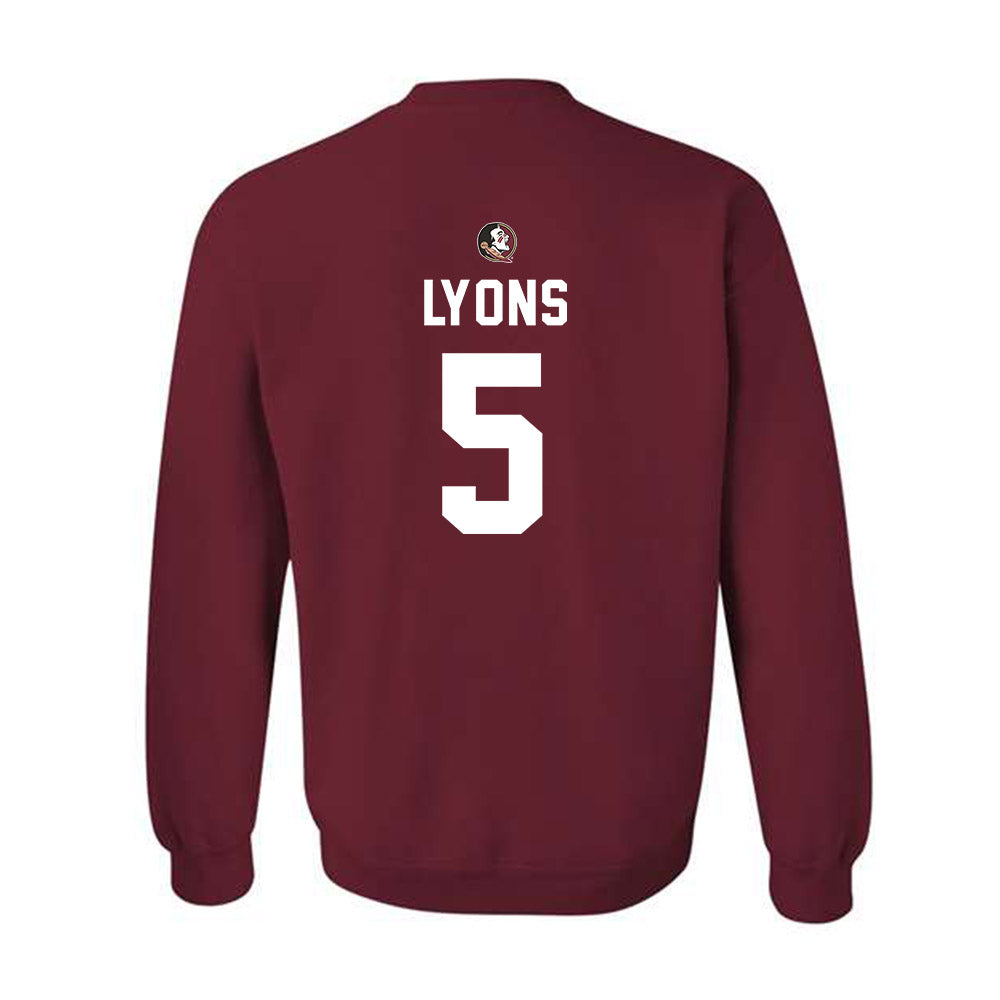 FSU - NCAA Football : Daniel Lyons - Sports Shersey Crewneck Sweatshirt-1