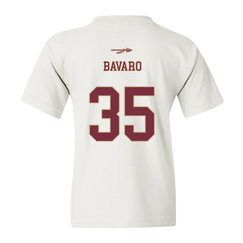 FSU - NCAA Baseball : Will Bavaro - Sports Shersey Youth T-Shirt-1