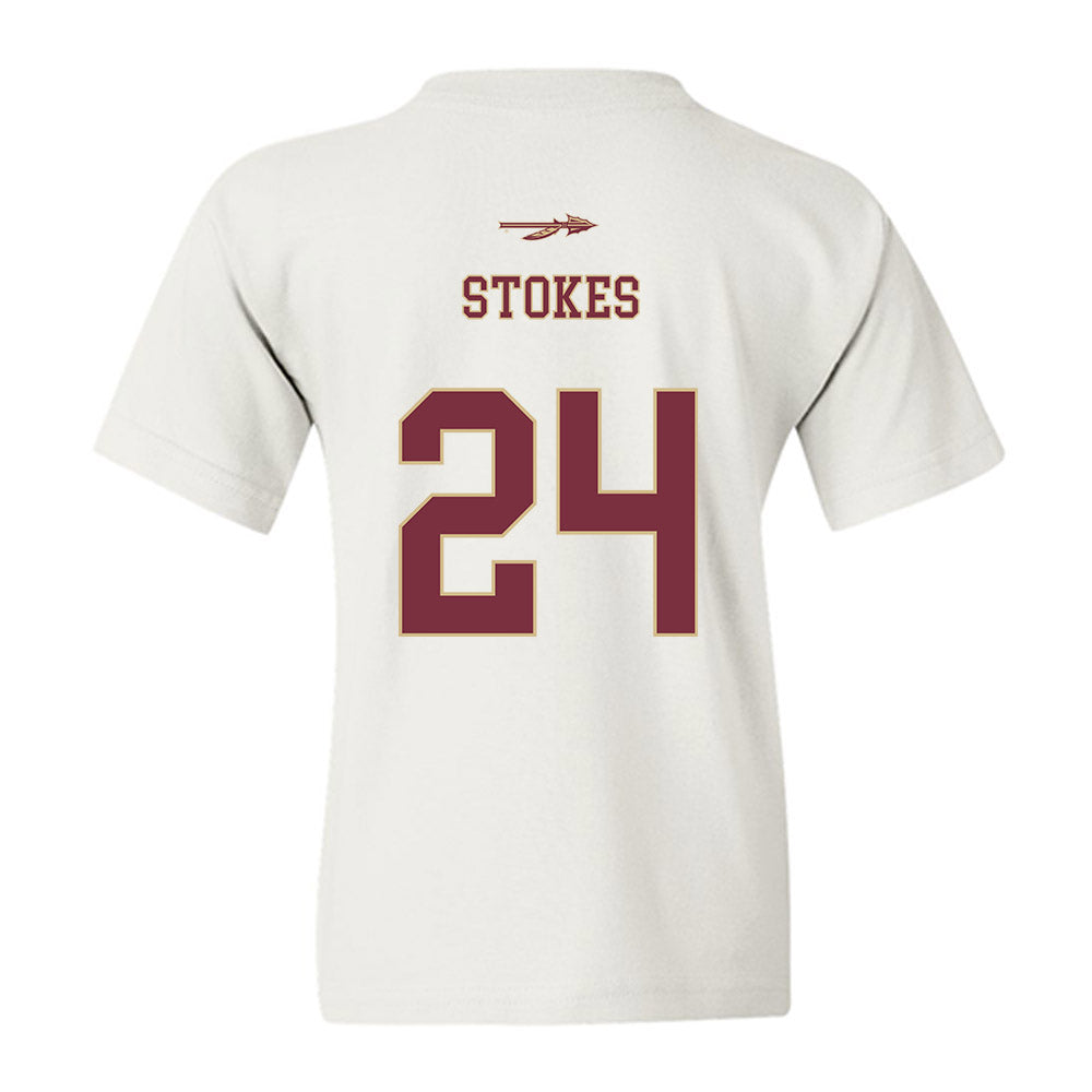 FSU - NCAA Baseball : Cole Stokes - Sports Shersey Youth T-Shirt-1