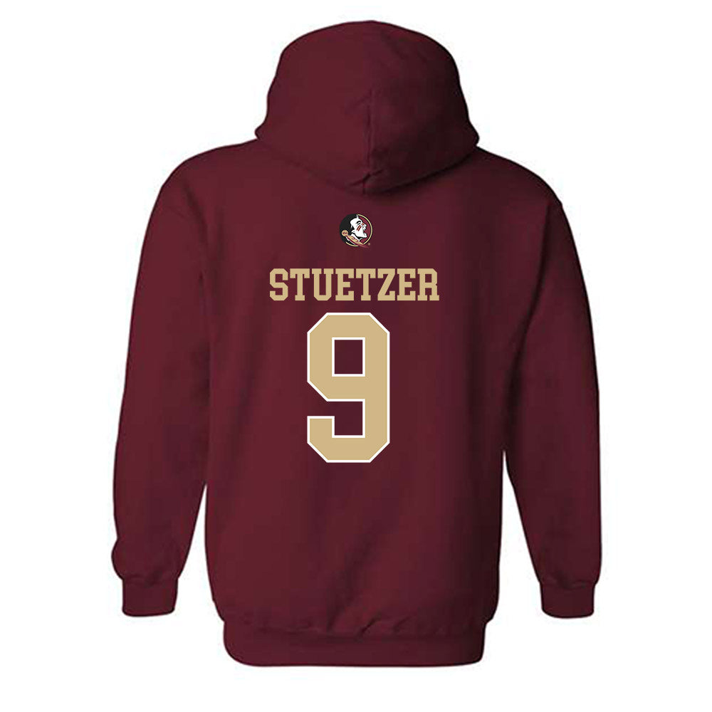 FSU - NCAA Baseball : John Stuetzer - Sports Shersey Hooded Sweatshirt-1