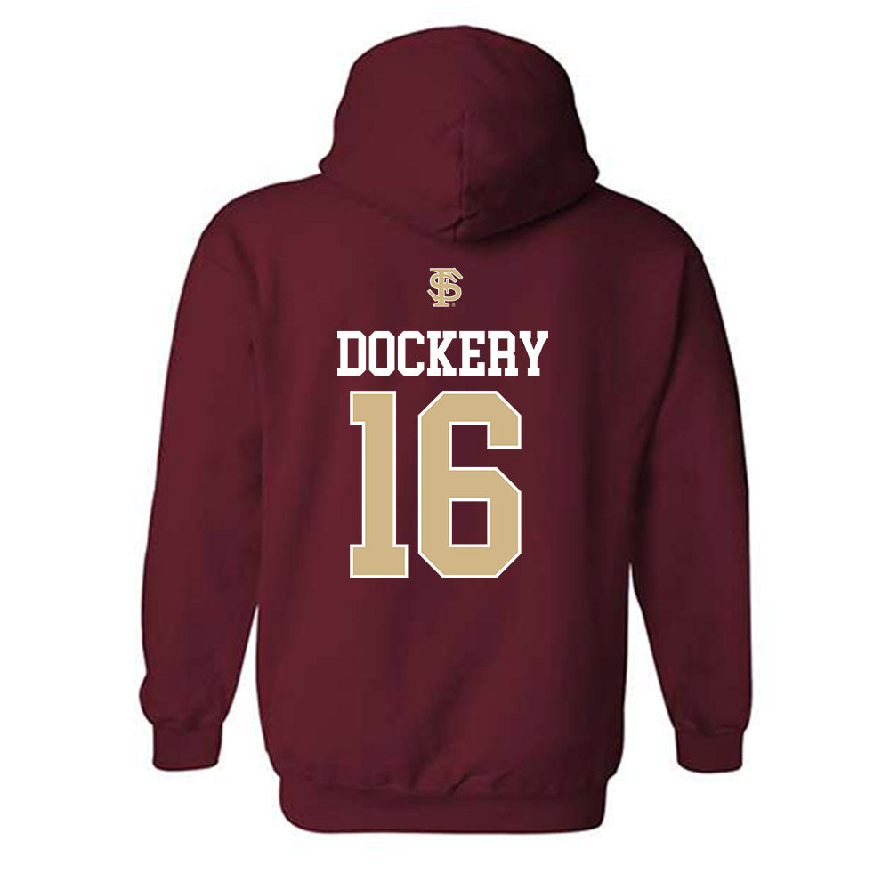 FSU - NCAA Softball : Averi Dockery - Sports Shersey Hooded Sweatshirt-1
