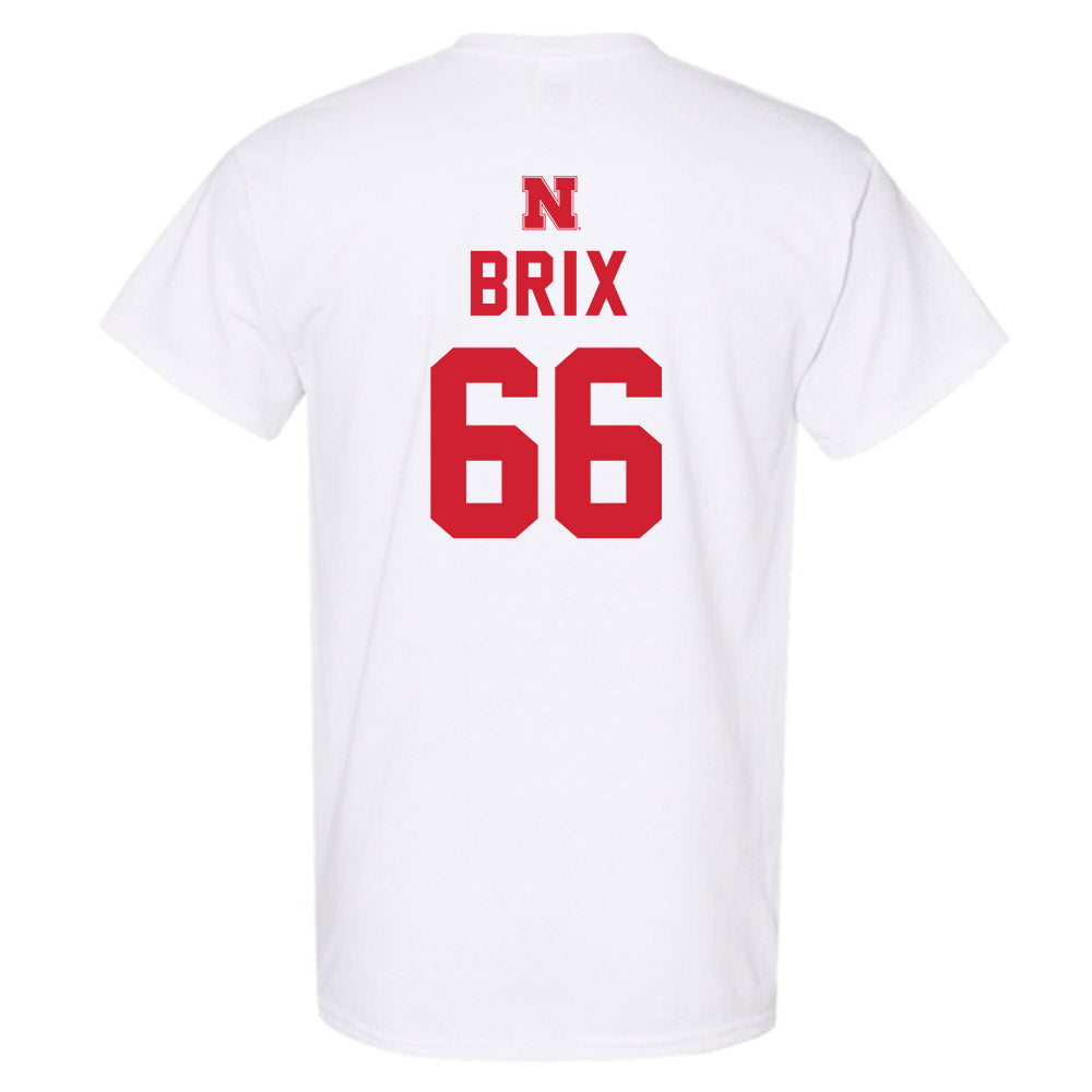 Nebraska - NCAA Football : Grant Brix - Sports Shersey T-Shirt-1