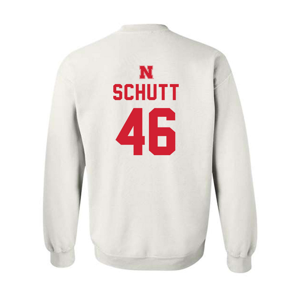 Nebraska - NCAA Football : Connor Schutt - Sports Shersey Crewneck Sweatshirt-1